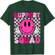 Groovy Breast Cancer Awareness Men Women Kids Support Squad T-Shirt - T-Shirt | Forest