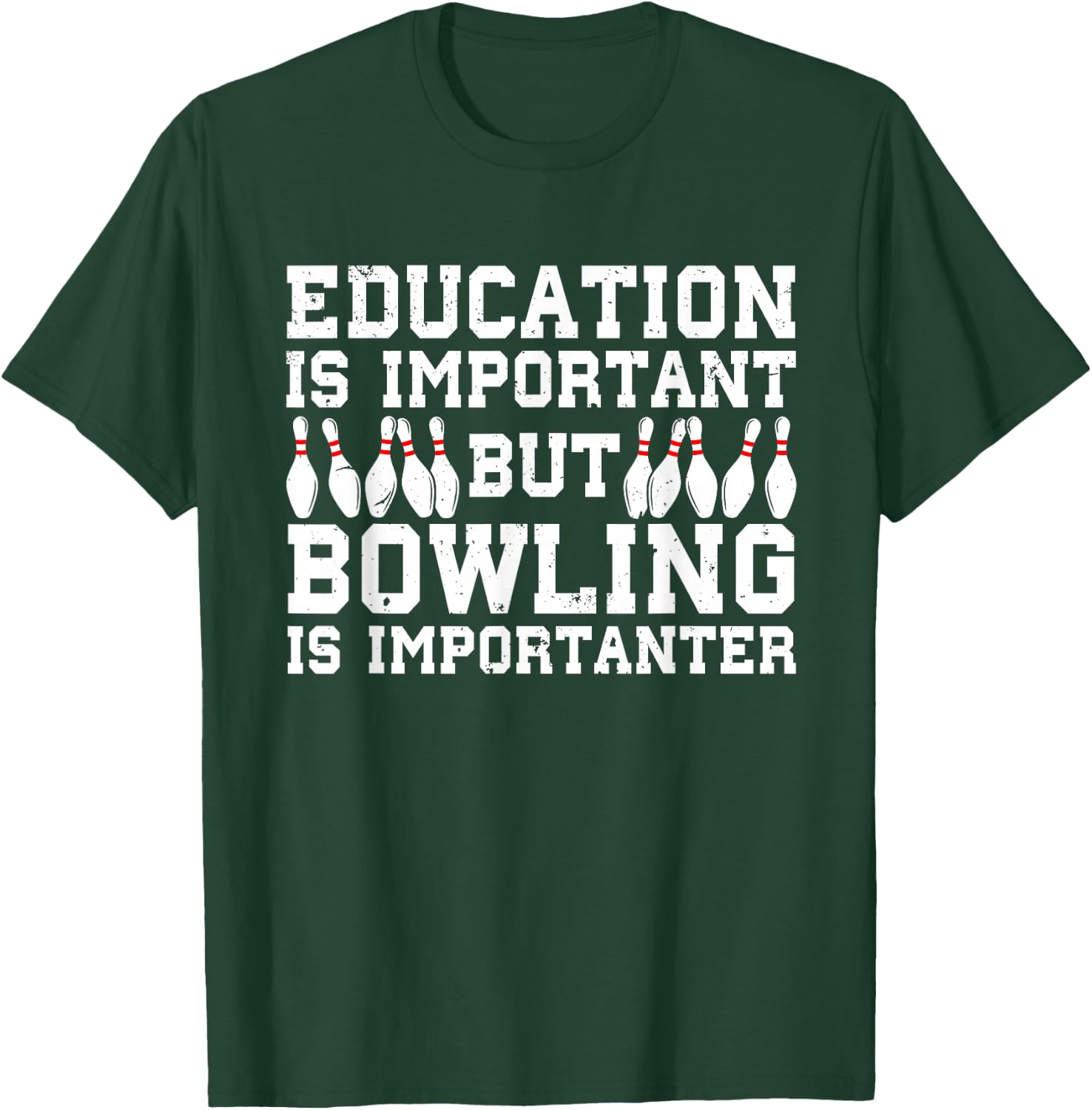 Bowling Art Women Bowling Lover Pin Target Bowlers T-Shirt - T-Shirt | Forest