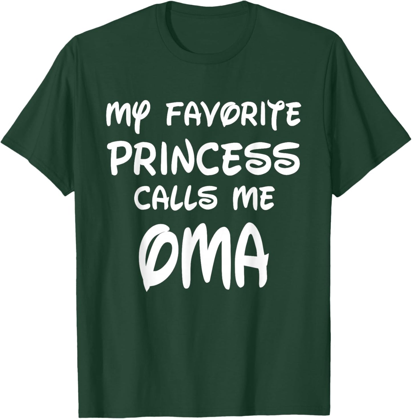 My Favorite Princess Calls Me Oma Vintage Christmas Xmas T-Shirt - T-Shirt | Forest