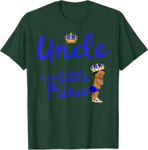 Uncle Of The Birthday Prince Boy Bday Party Idea T-Shirt - T-Shirt | Forest