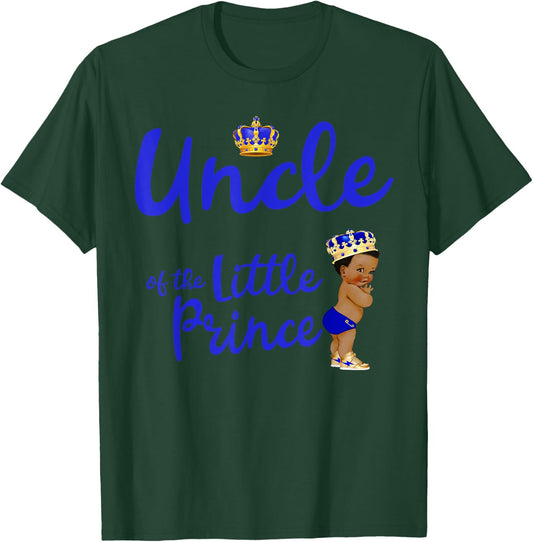 Uncle Of The Birthday Prince Boy Bday Party Idea T-Shirt - T-Shirt | Forest