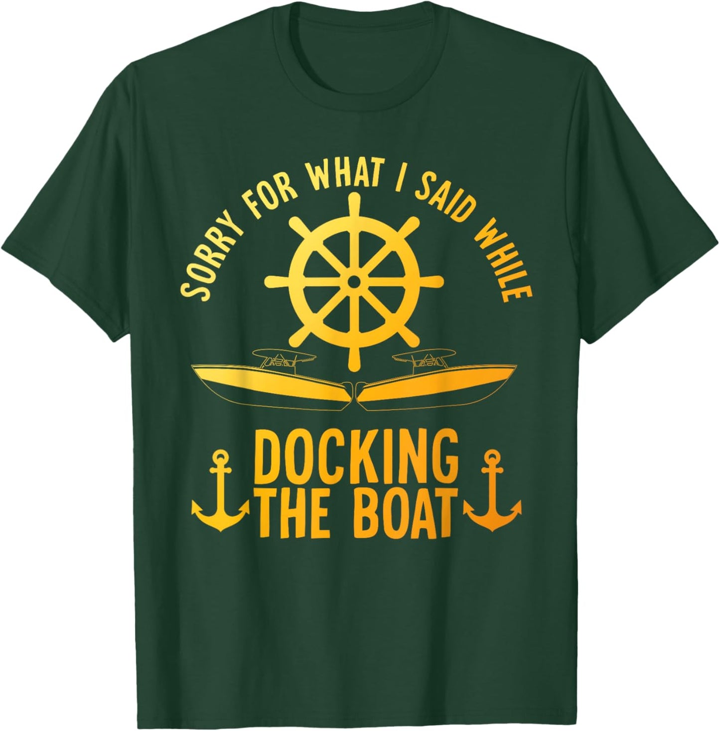 Funny Boating Art Women Boater Pontoon Boat Lover T-Shirt - T-Shirt | Forest