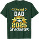 Proud DAD of Two 2025 Graduates Twin Family Match T-Shirt - T-Shirt | Forest