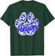 Panthers Paw Print Blue Panther Pride School Spirit Panthers T-Shirt - T-Shirt | Forest