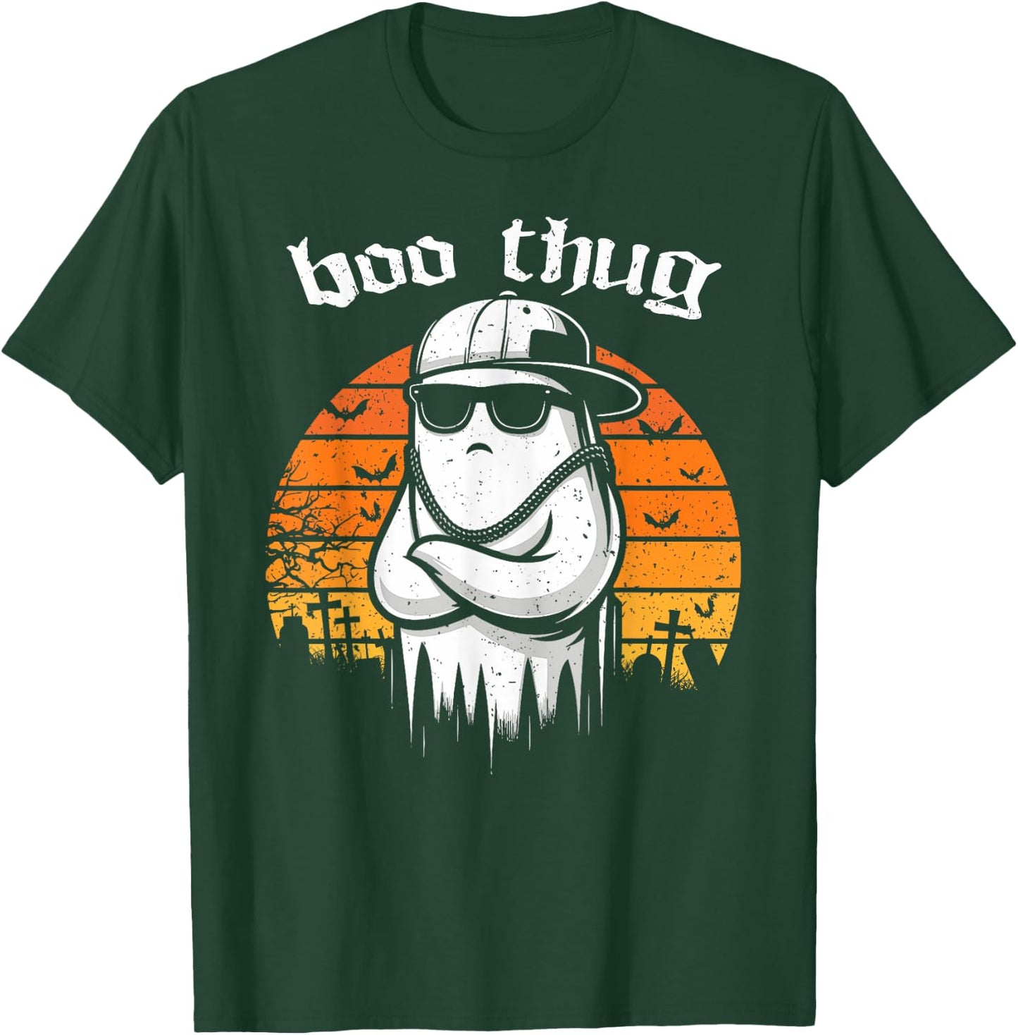 Boo Thug Ghost Life Matching Halloween Costume Men Women T-Shirt - T-Shirt | Forest
