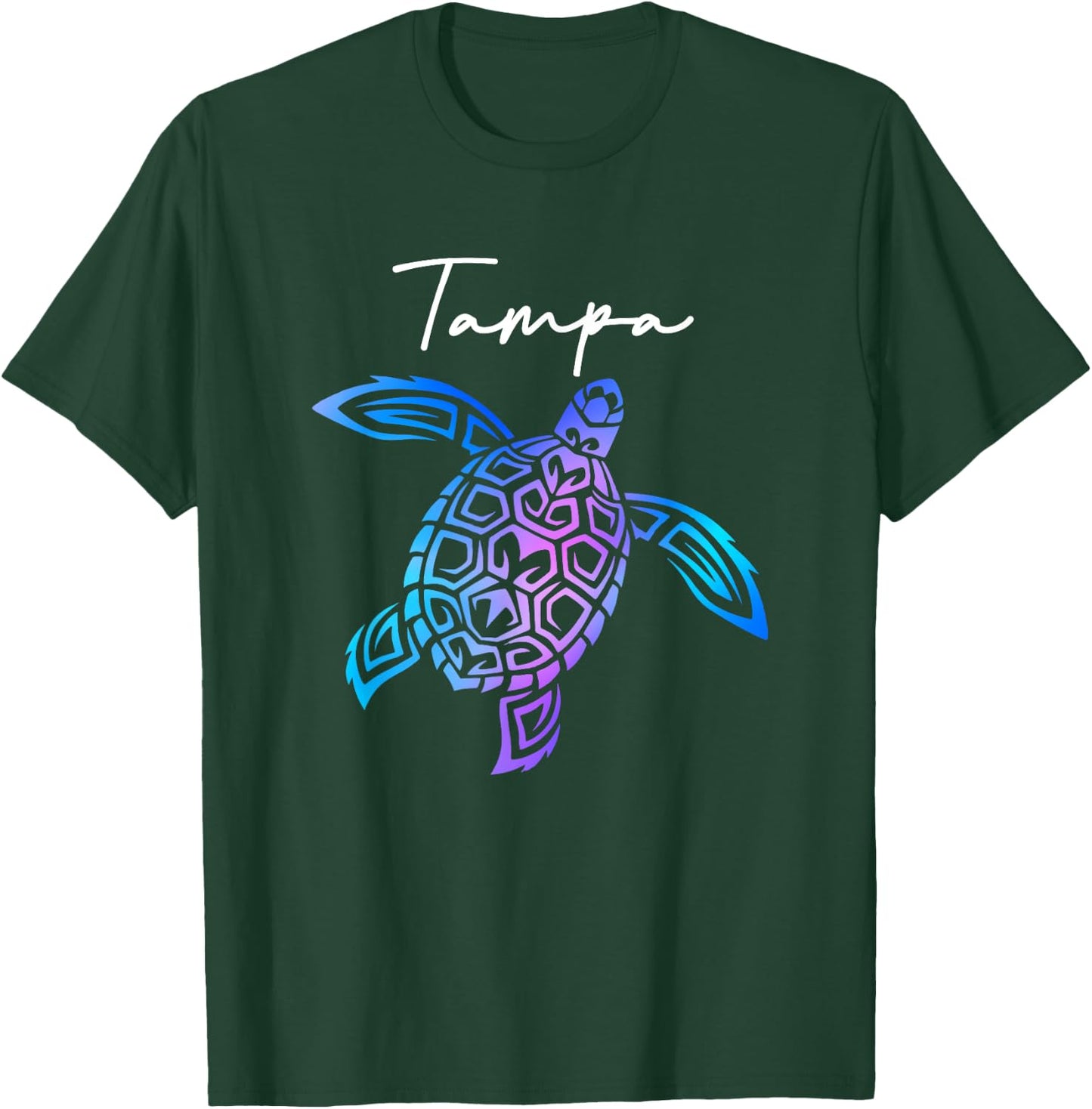 Tampa Bay Florida Sea Turtle Vacation Souvenir Boys Girls T-Shirt - T-Shirt | Forest