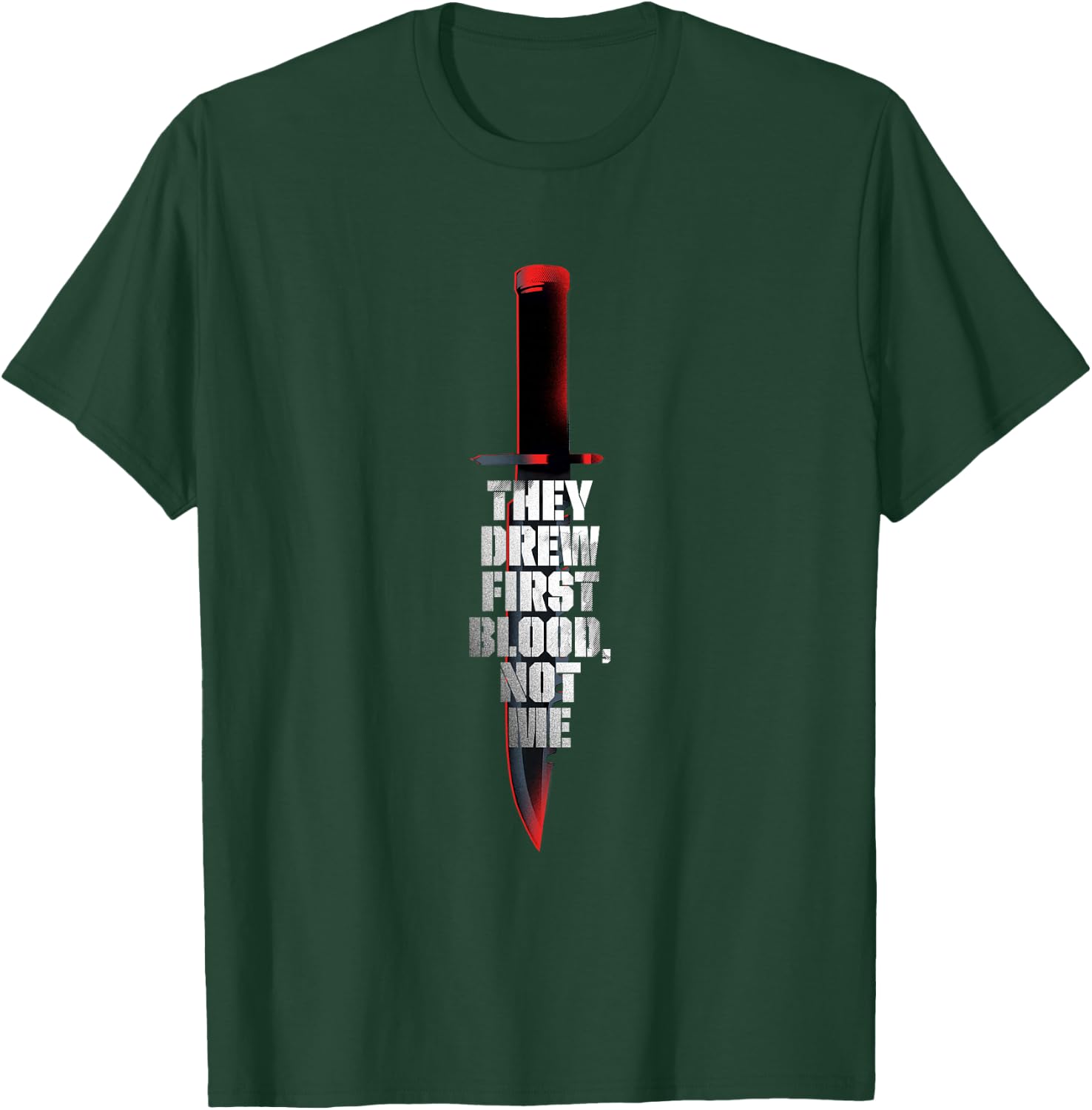 Rambo First Blood They Drew First Blood Not Me T-Shirt - T-Shirt | Forest