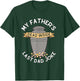 My Father's Dead Inside Last Dad Joke Quote T-Shirt - T-Shirt | Forest