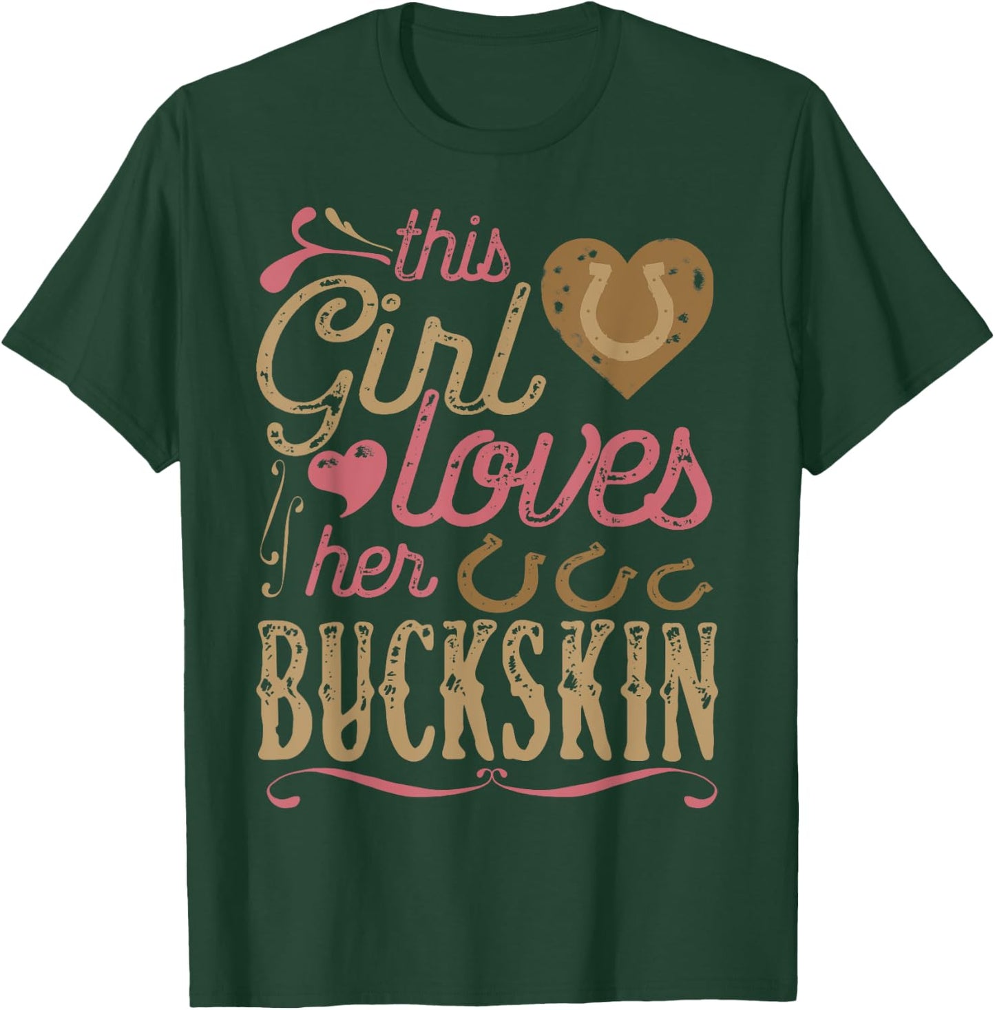 Buckskin Horse Shirt - Buckskin Lover Gift Horse T-Shirt - T-Shirt | Forest