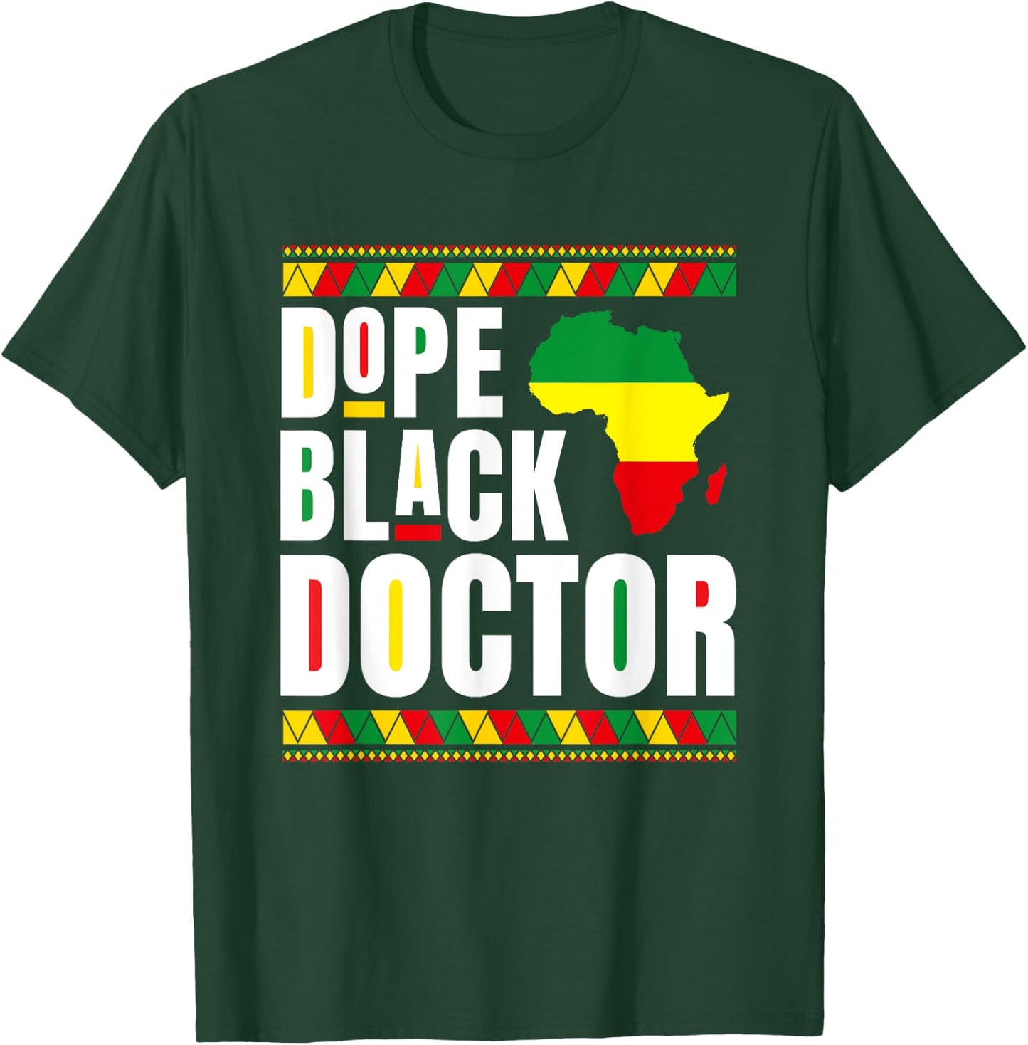 African American Hospital Physician Dope Black Doctor T-Shirt - T-Shirt | Forest