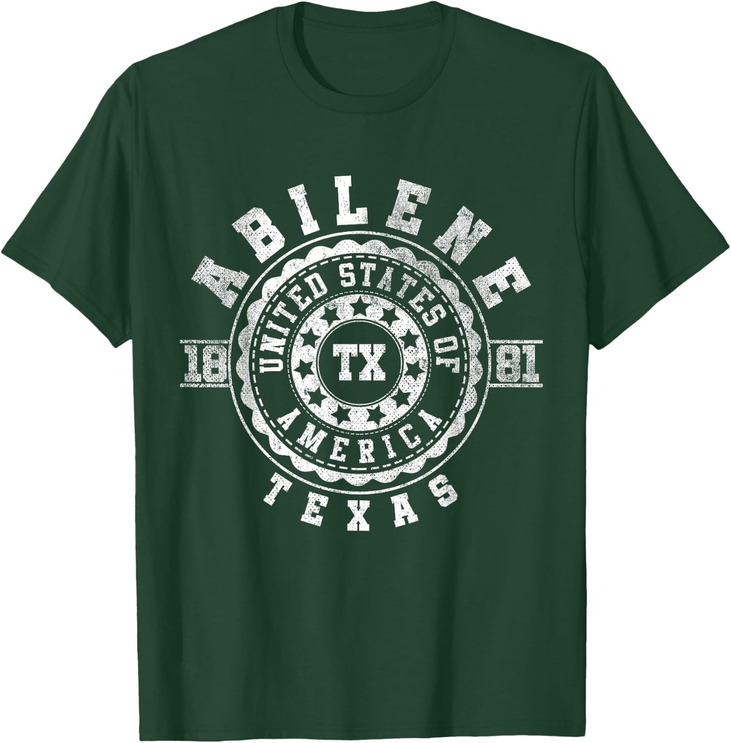 Abilene TX | Texas | Vintage City Apparels T-Shirt - T-Shirt | Forest
