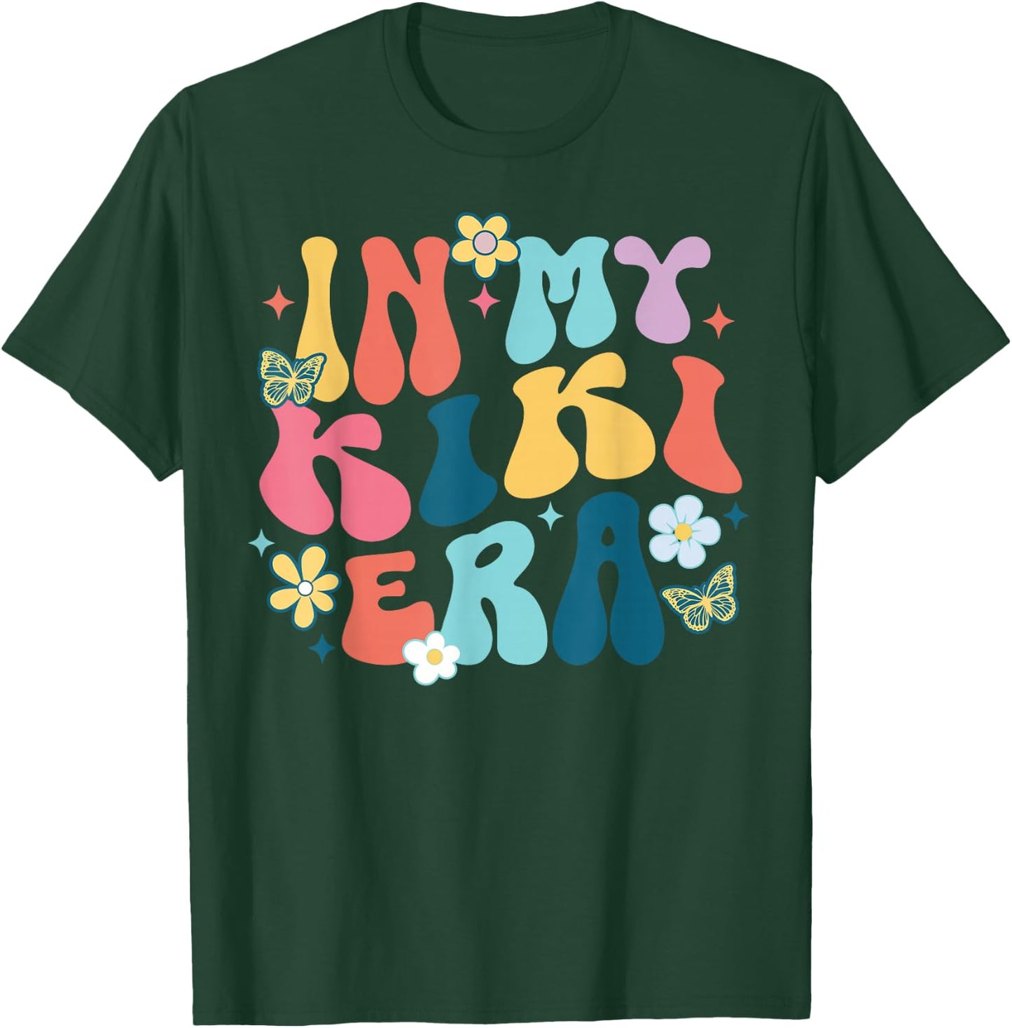 Retro Groovy In My Kiki Era Happy Mother's Day T-Shirt - T-Shirt | Forest