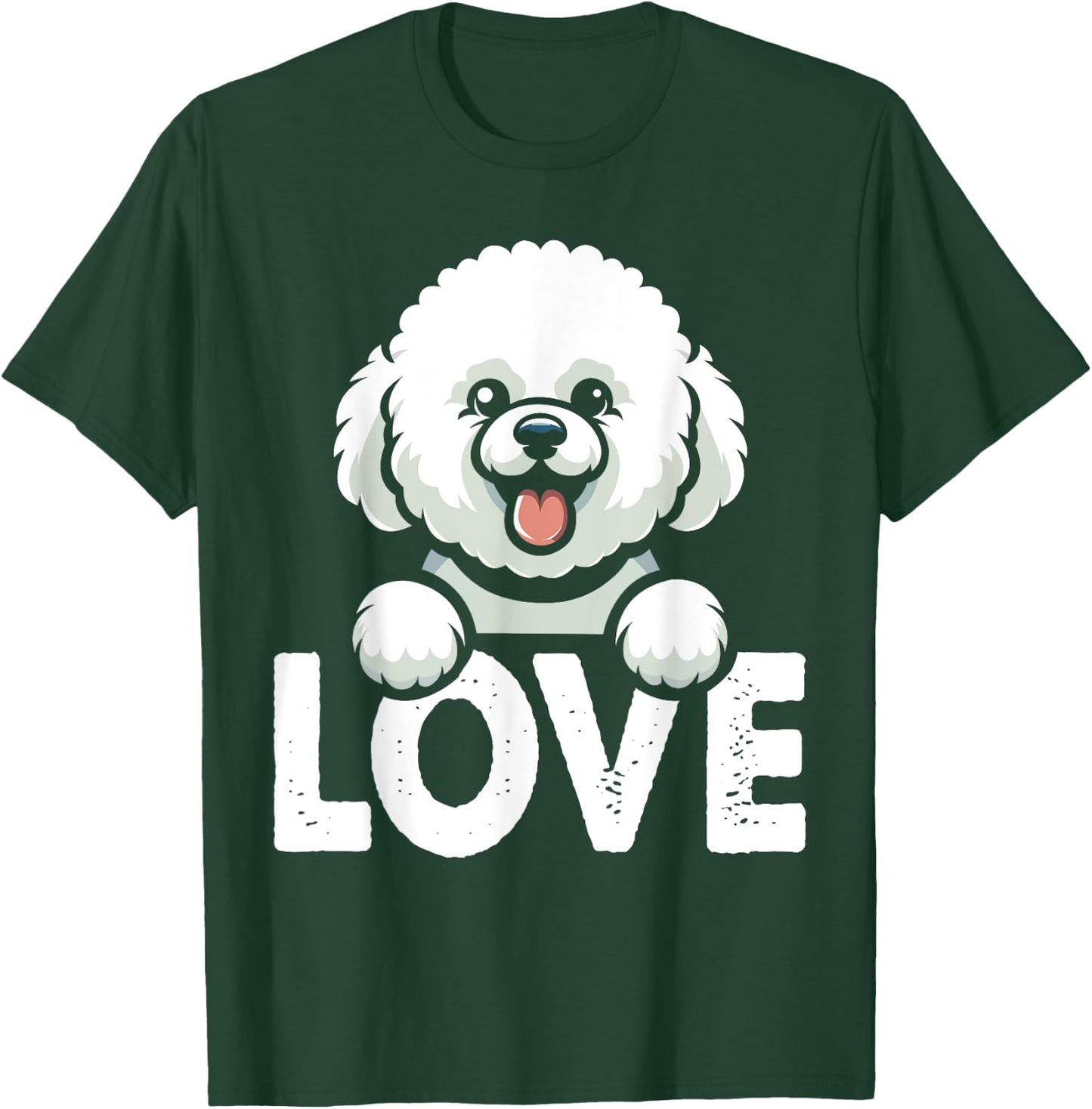 I Love My Bichons Frise Dog Lover T-Shirt - T-Shirt | Forest