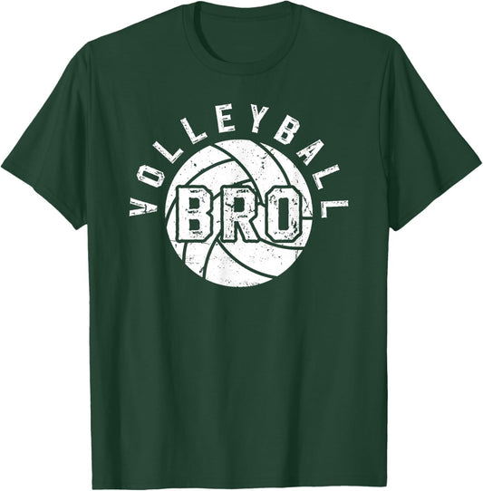 Volleyball Bro Volleyball Brother Of A Volleyball Player T-Shirt - T-Shirt | Forest
