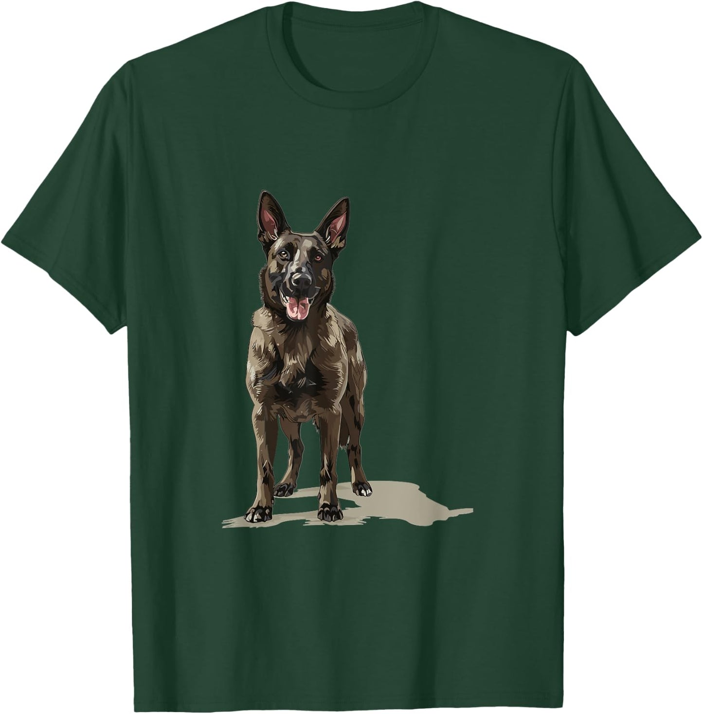 Dutch Shepherd Dog Breed Graphic T-Shirt - T-Shirt | Forest