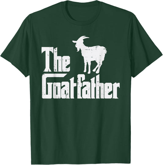 Goat Shirts Farm Animal Men Women Kids The Goat Father Funny Fathers Day Parody Farmer Dad Papa Men T-Shirt - T-Shirt | Forest