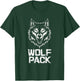 Intimidating Wolf Pack Design T-Shirt - T-Shirt | Forest
