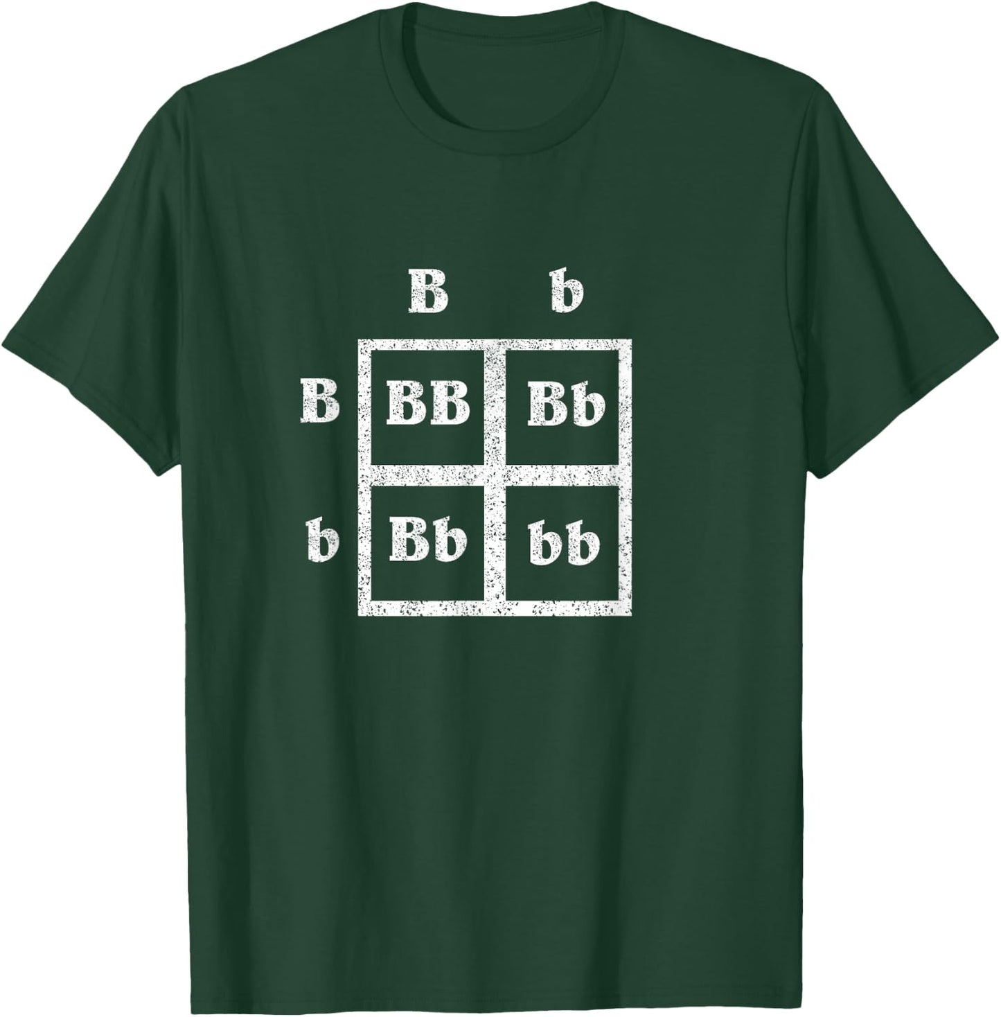Punnet Square Science Distressed Shirt - Genetics T-Shirt - T-Shirt | Forest