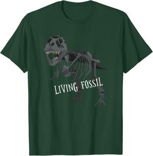 Living Fossil Tyrannosaurus Rex Skeleton T-Rex Funny T-Shirt - T-Shirt | Forest