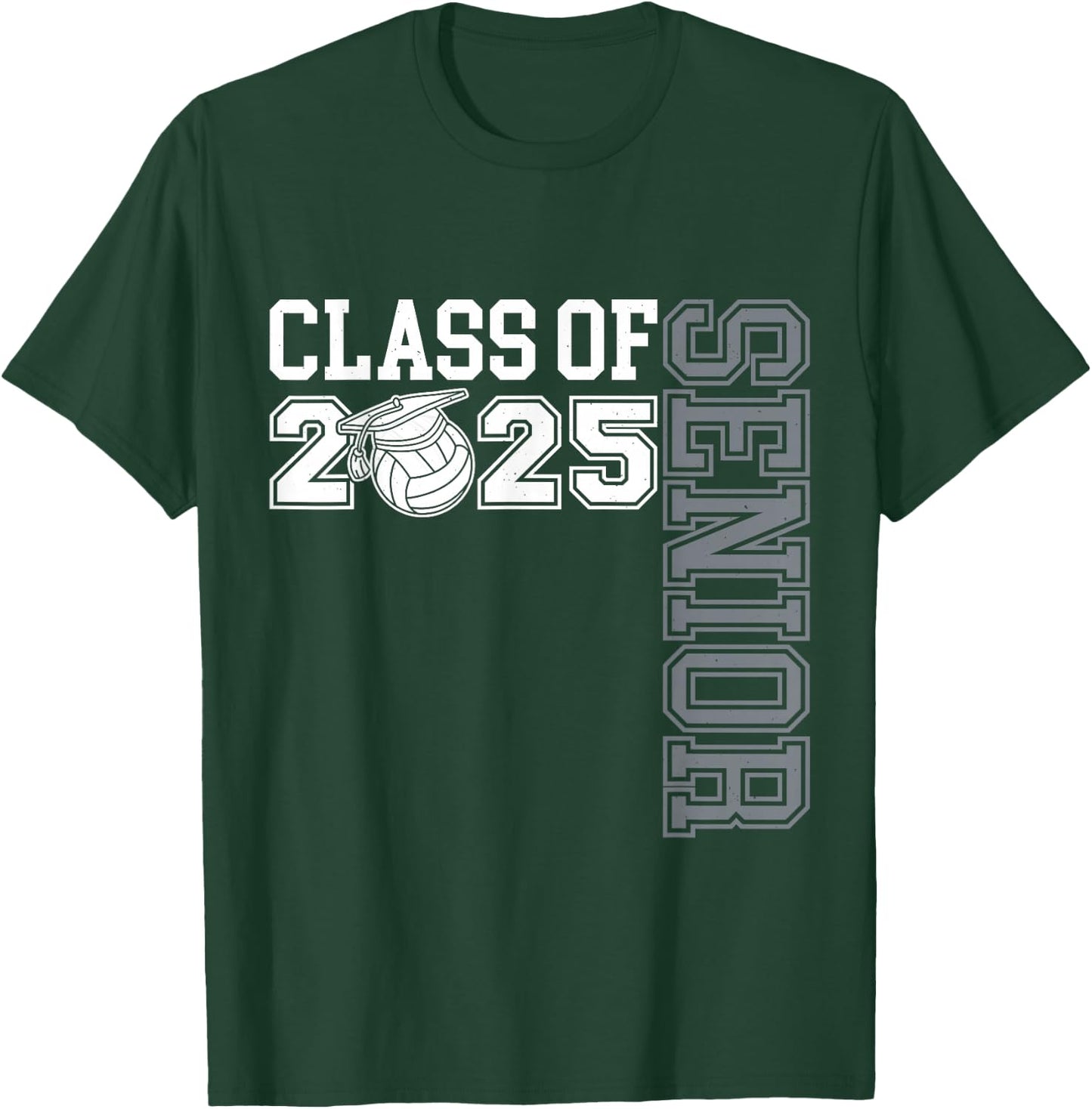 Class of 2025 Volleyball Senior Night T-Shirt - T-Shirt | Forest
