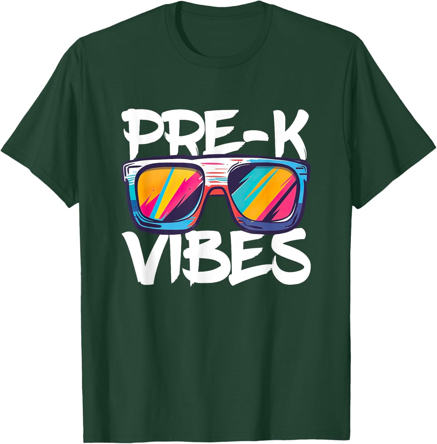Pre-K Vibes Shirt Back To School PreK Boy Girl Teacher T-Shirt - T-Shirt | Forest