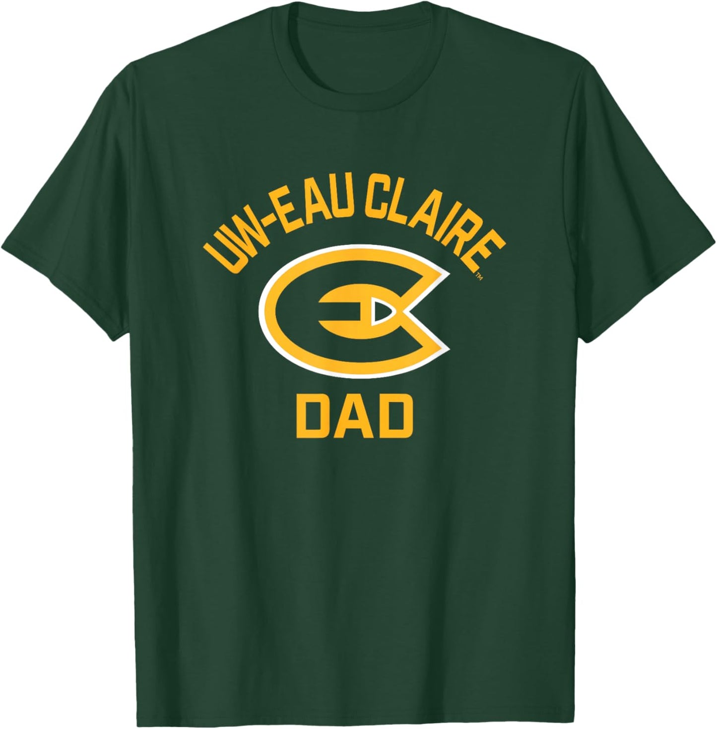 University of Wisconsin-Eau Claire Blugolds Arched Dad T-Shirt - T-Shirt | Forest