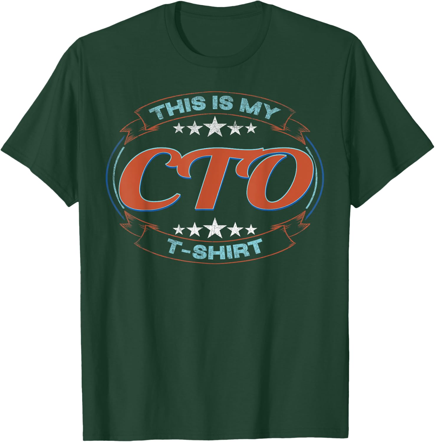 Retro Profession This Is My CtO T-Shirt - T-Shirt | Forest