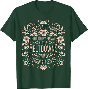 I Can Do All Things ADHD Autism, Neurodivergent ND Spoonie T-Shirt - T-Shirt | Forest