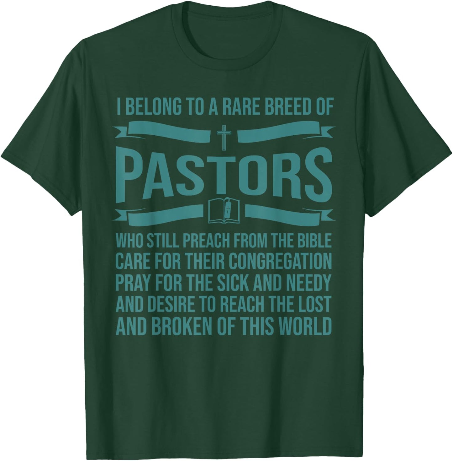 Funny Pastor Appreciation Gift Christian Preacher Men Women T-Shirt - T-Shirt | Forest