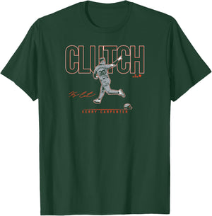 Kerry Carpenter - Clutch - Detroit Baseball T-Shirt - T-Shirt | Forest