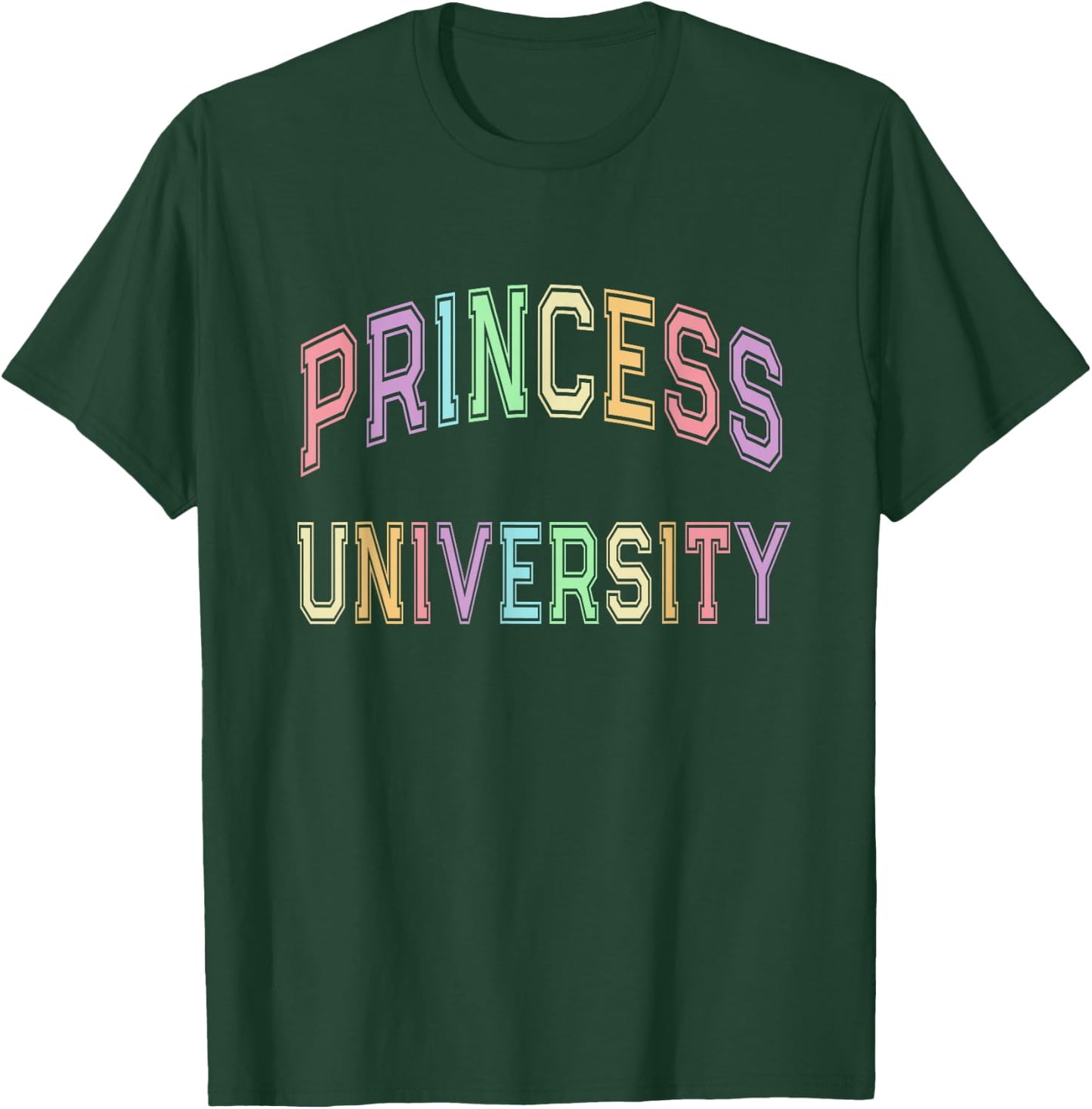 Rockstar PRINCESS UNIVERSITY Hello Kindergarten ABCD Crew T-Shirt - T-Shirt | Forest