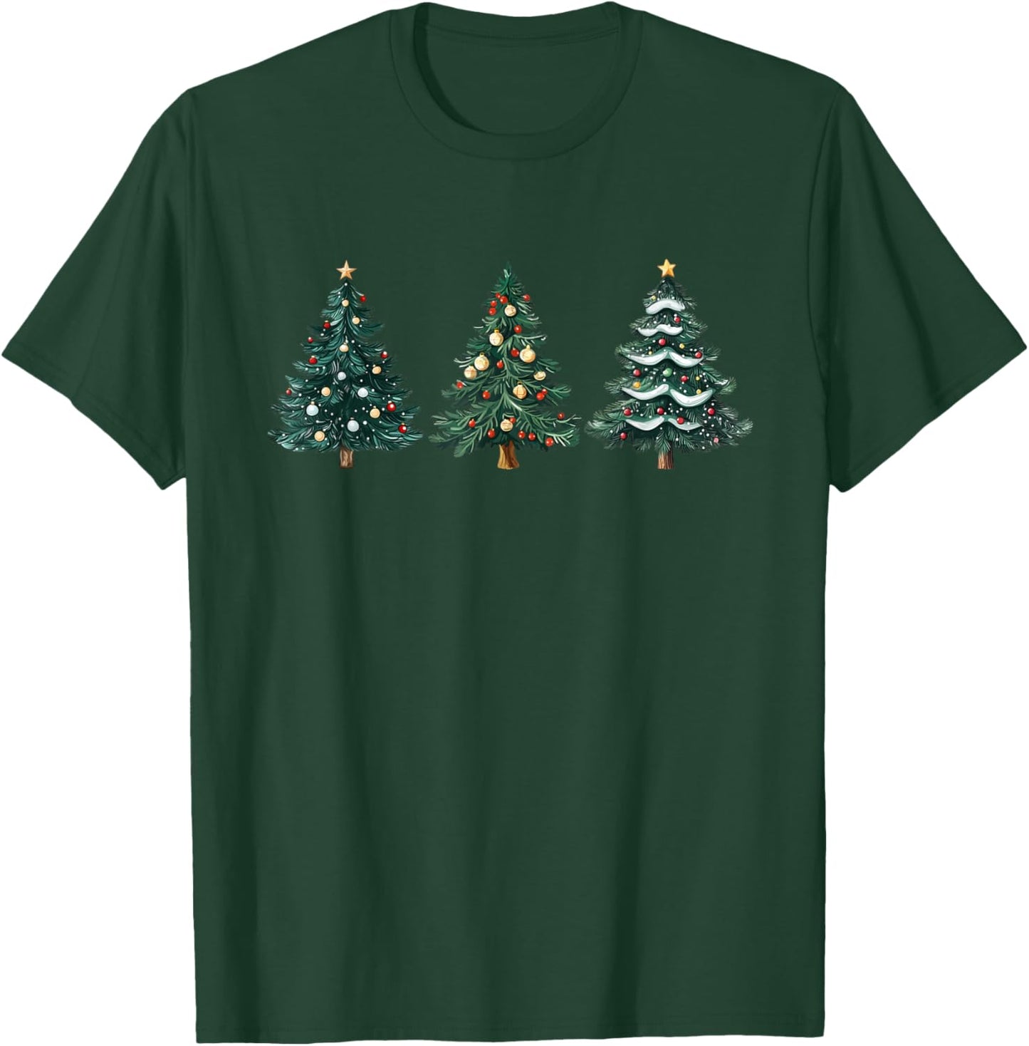 ChristmasTreeXmasCo. Christmas Tree Xmas Graphic -Adults, -Kids - Black, Small, Short Sleeve T-Shirt - T-Shirt | Forest
