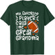 Football Great Grandma Proud Football Player Great Grandma T-Shirt - T-Shirt | Forest