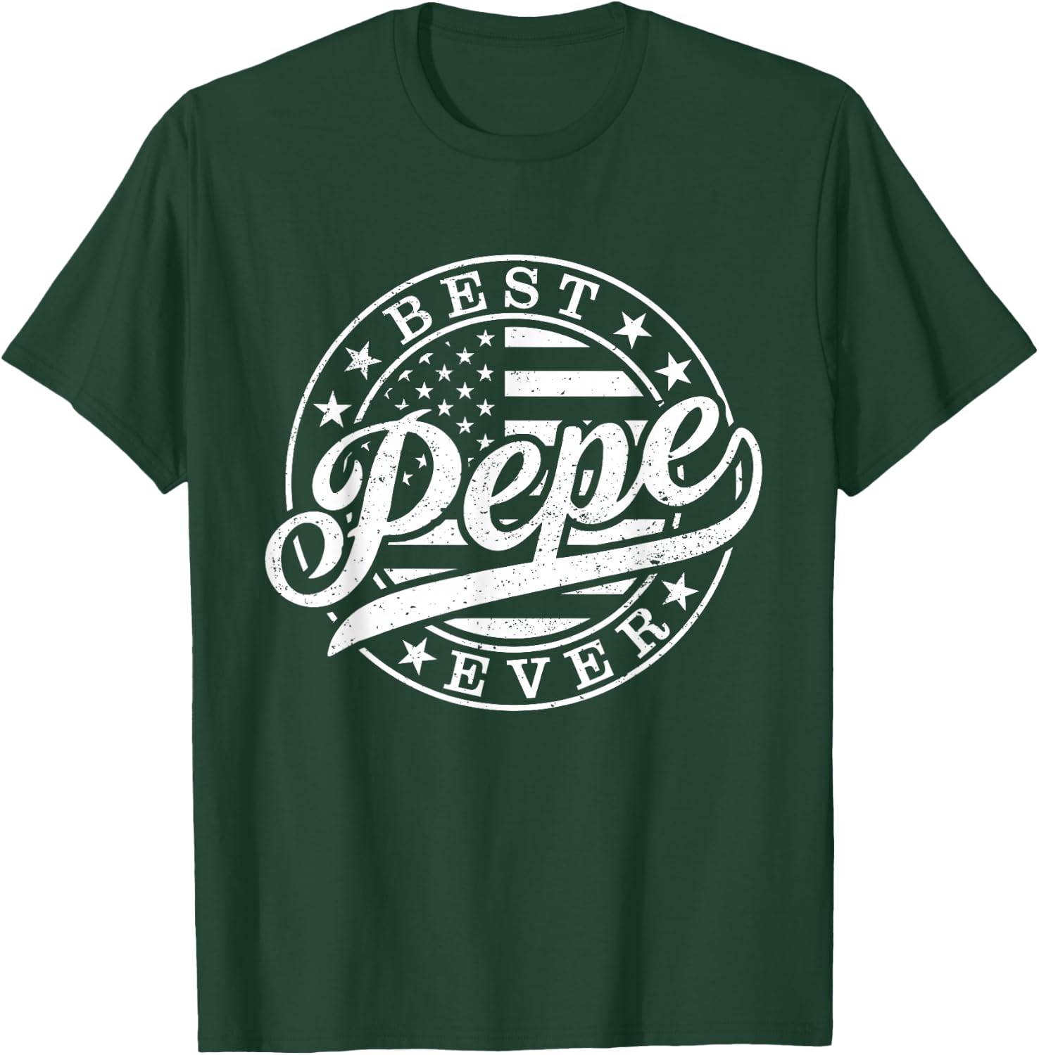 Best Pepe Ever American US Flag Funny Grandpa Father's Day T-Shirt - T-Shirt | Forest