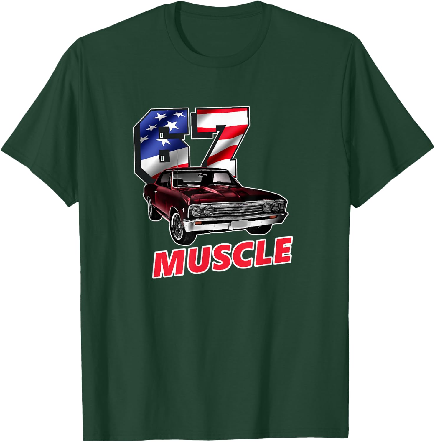 1967 67 Chevelle SS Trending Chevys Muscle Car T-Shirt - T-Shirt | Forest