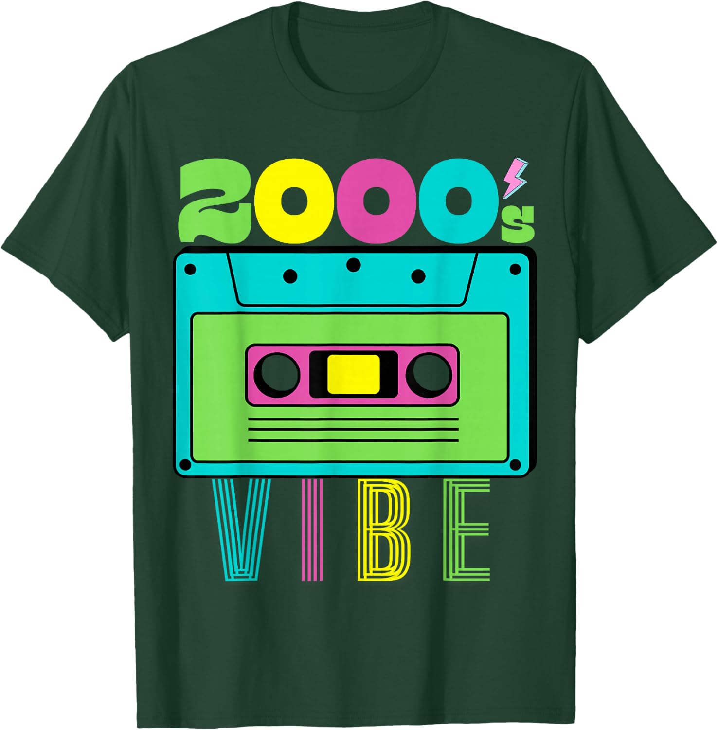 2000's Vibe Theme Party 2000s Costume Early 2000s 90's Tape T-Shirt - T-Shirt | Forest