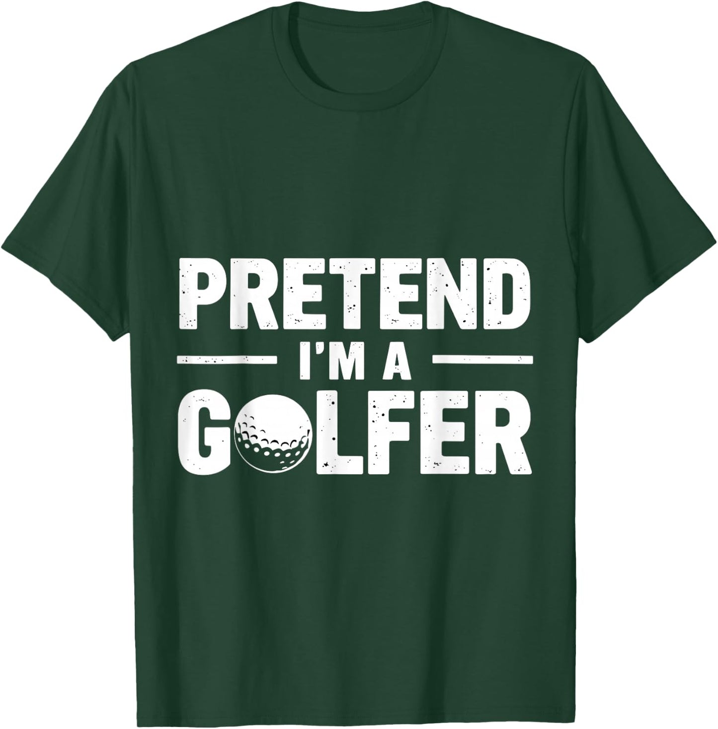 Pretend I'm A Golfer Funny Lazy Spooky Halloween Costume T-Shirt - T-Shirt | Forest