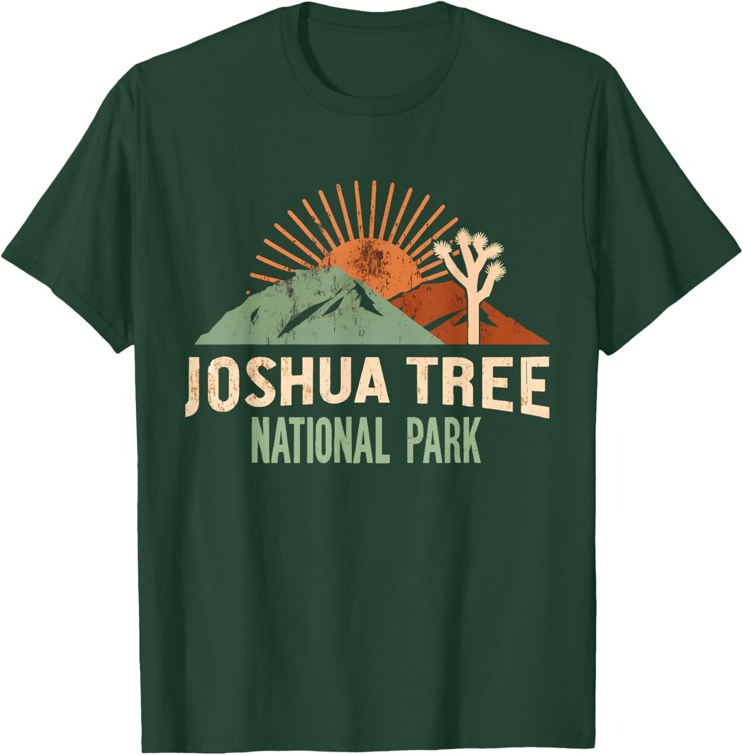 Joshua Tree National Park Vintage Hiking Camping Outdoors T-Shirt - T-Shirt | Forest