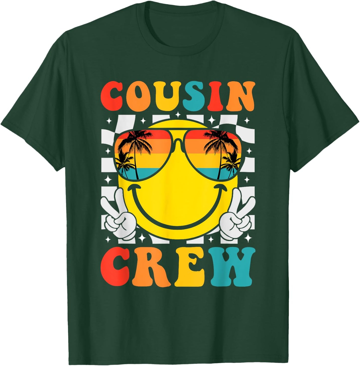 Cousin crew 2025 Summer Vacation Beach Family Trips Matching T-Shirt - T-Shirt | Forest