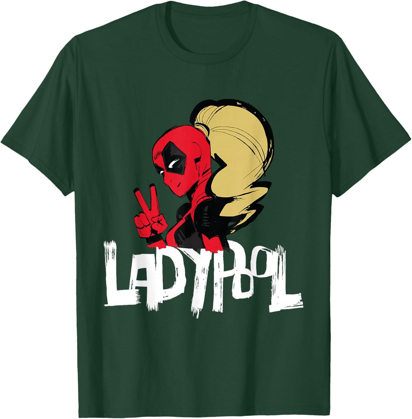 Marvel Studios Deadpool & Wolverine Ladypool Victory Name T-Shirt - T-Shirt | Forest
