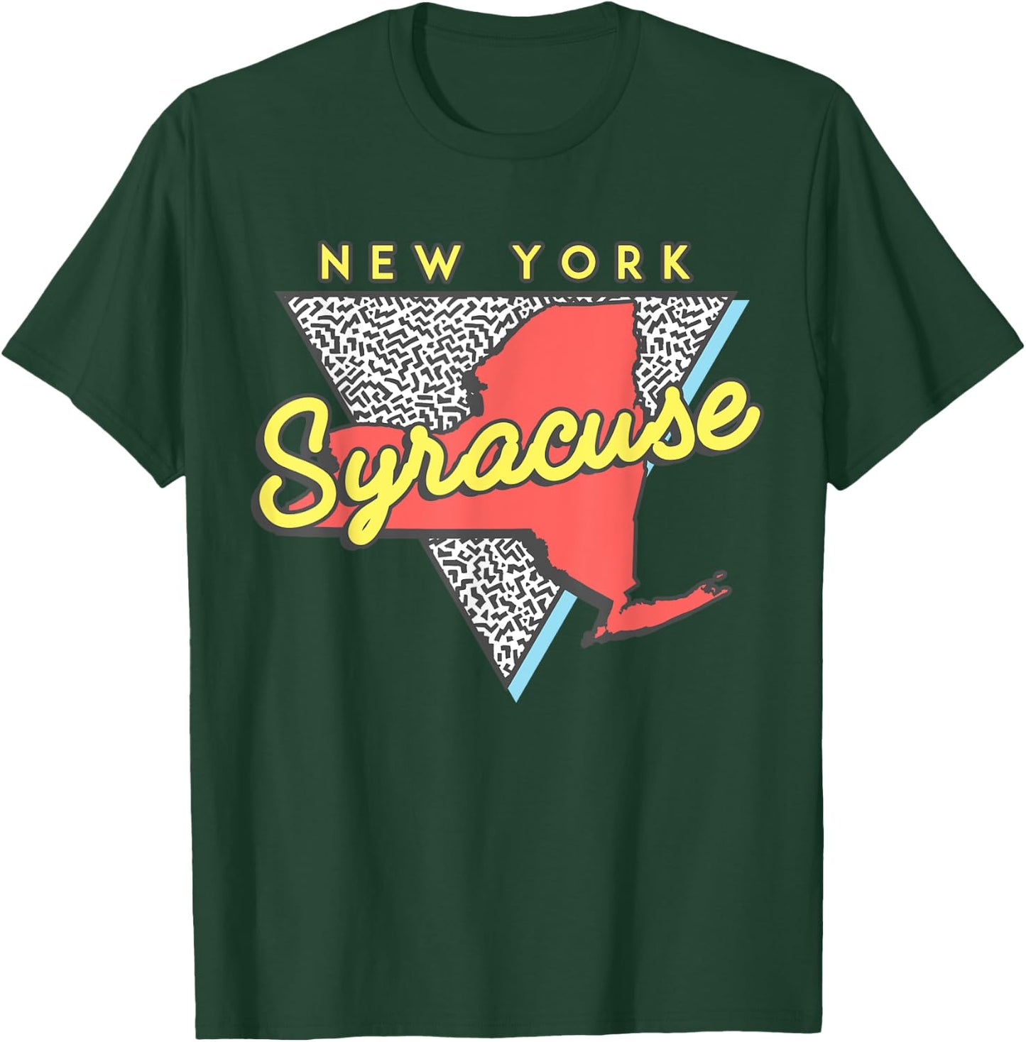 Syracuse New York T Shirt Vintage Triangle T-Shirt - T-Shirt | Forest