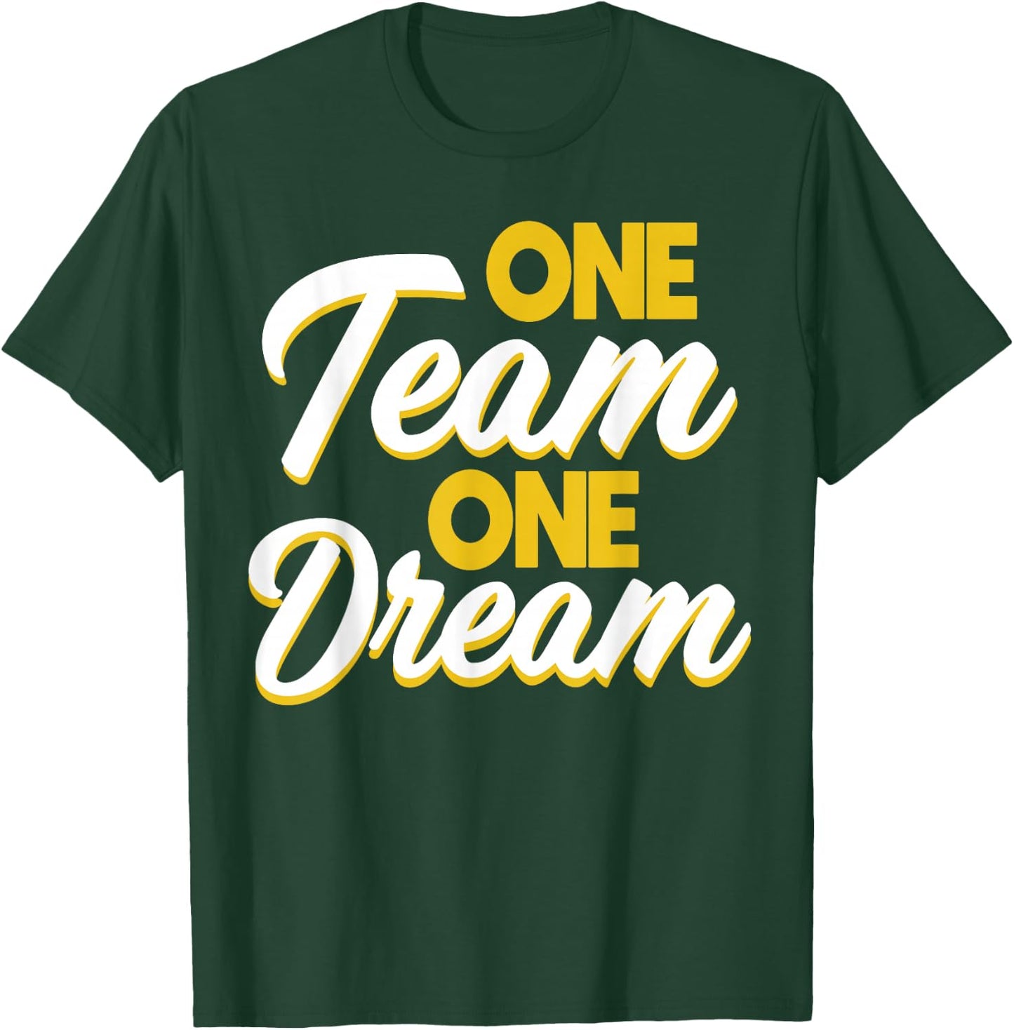 Trust Building Employee Trainer One Team One Dream - Adults & Kids - Black - Small - Short Sleeve - - Casual Modern - Business - Dream - Cotton Blend, Polyester T-Shirt - T-Shirt | Forest