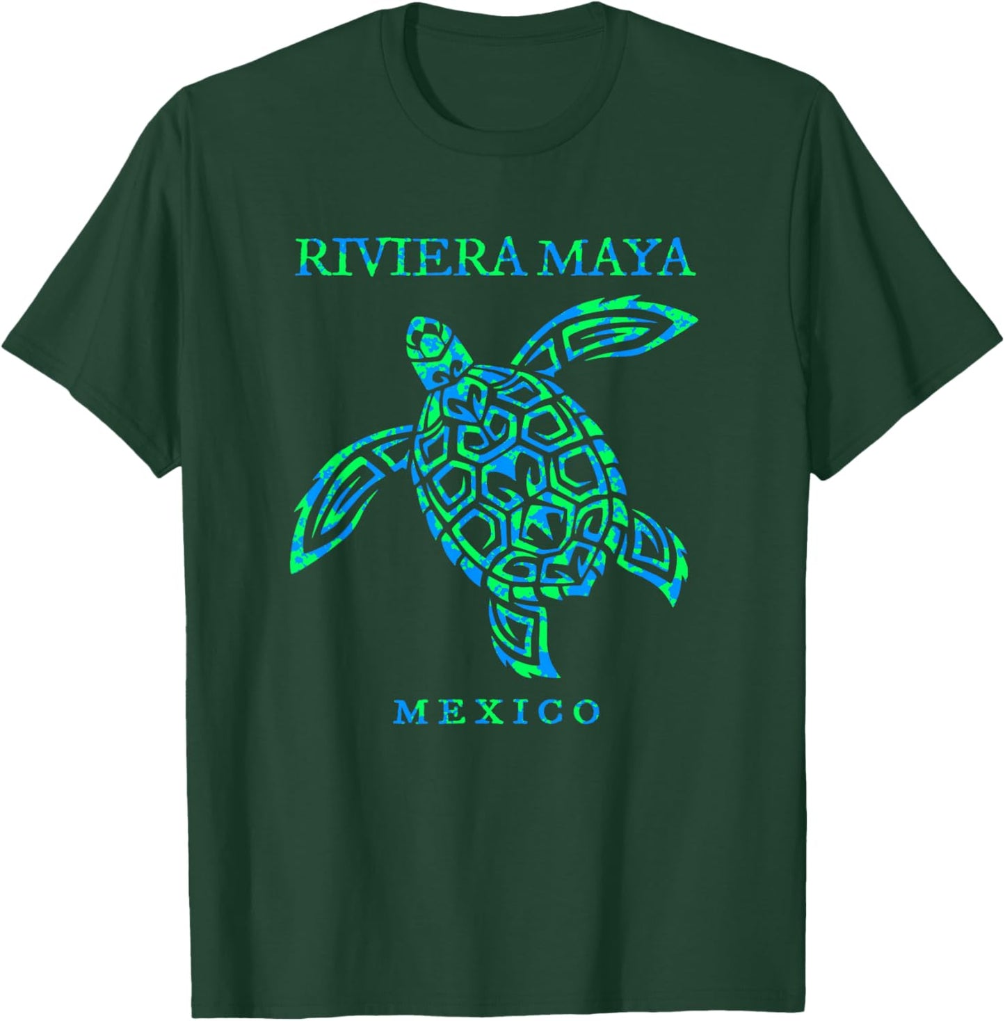 Riviera Maya Mexico Sea Turtle Boys Girls Vacation Souvenir T-Shirt - T-Shirt | Forest