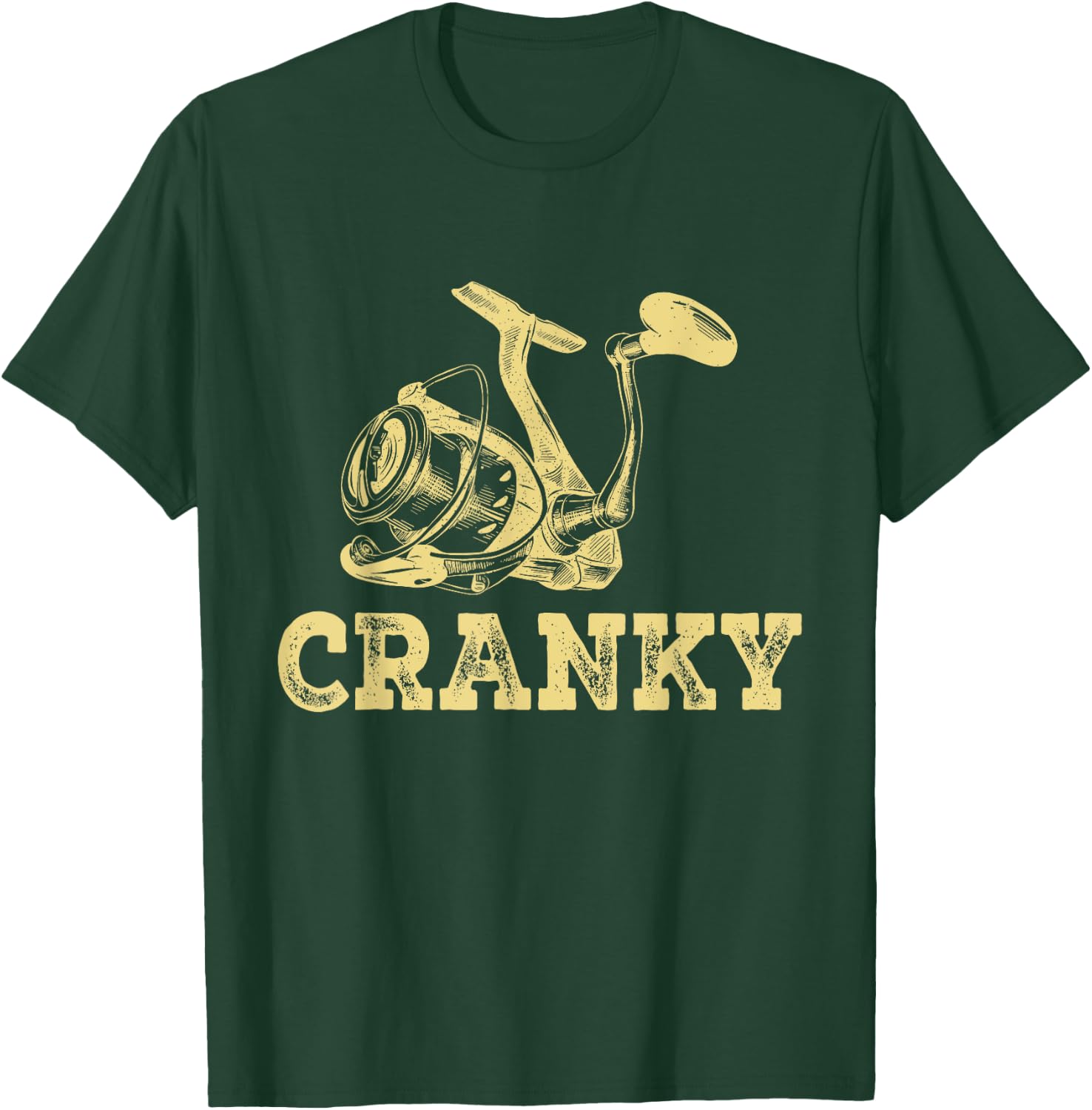 Funny Cranky Fishing Lovers Gifts Idea Boys Women T-Shirt - T-Shirt | Forest