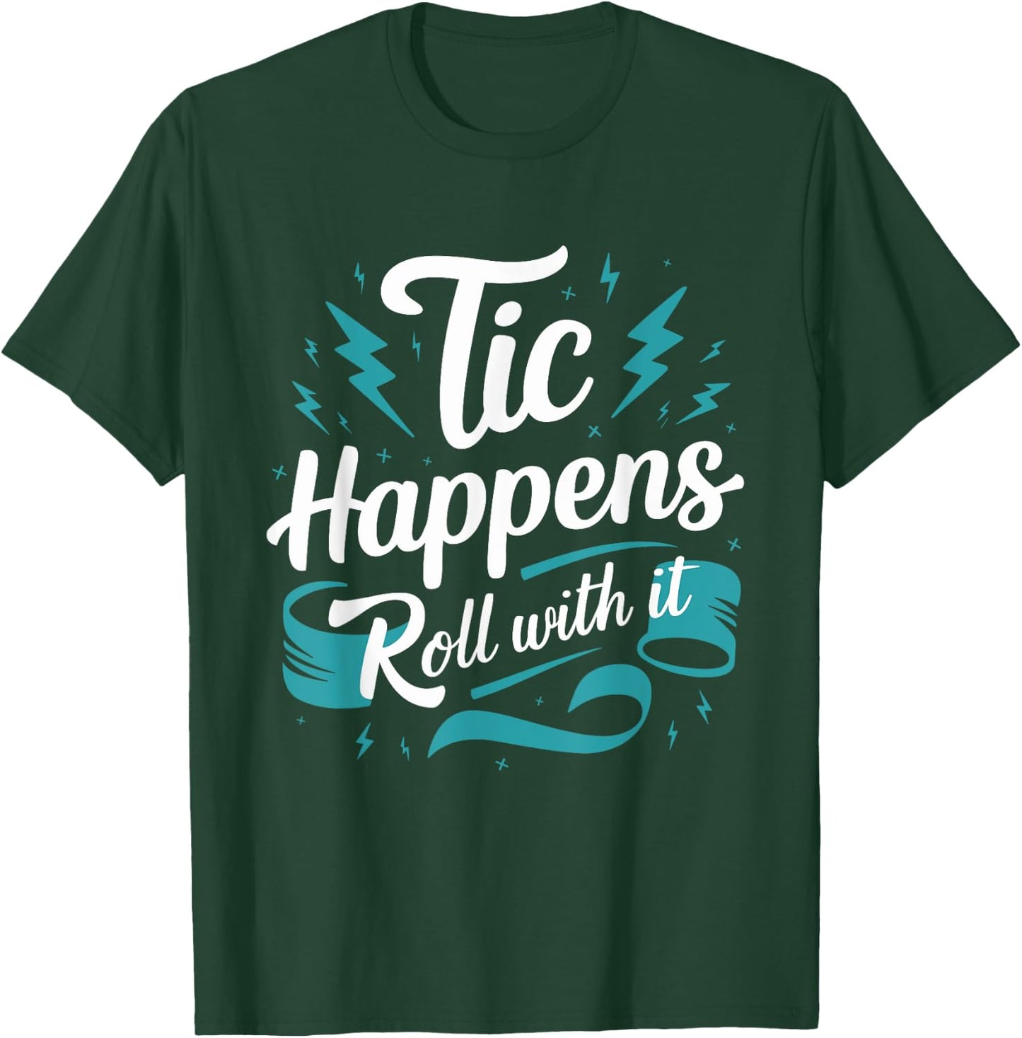 Tourette Syndrome Awareness Neurodiverse Neurodiversity T-Shirt - T-Shirt | Forest