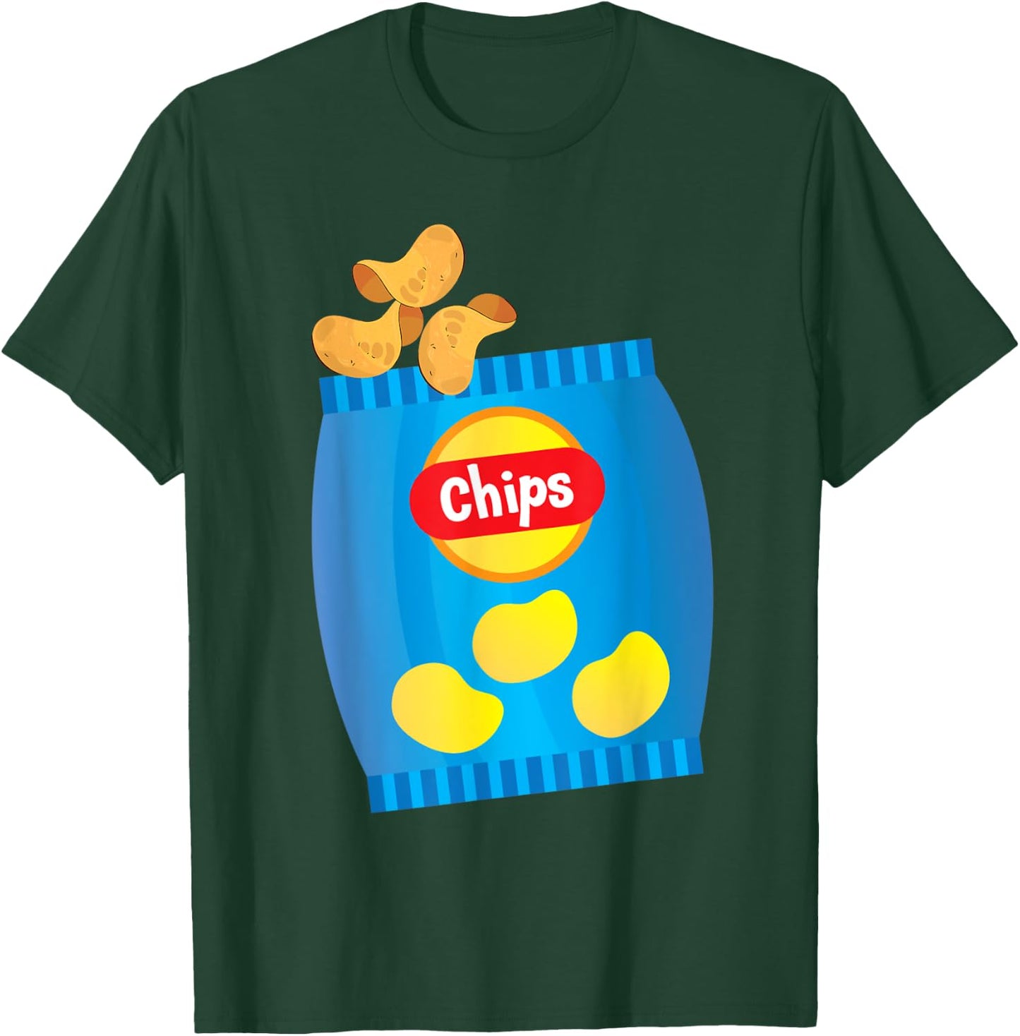 Bag Of Chips Funny Halloween Costume T-Shirt - T-Shirt | Forest
