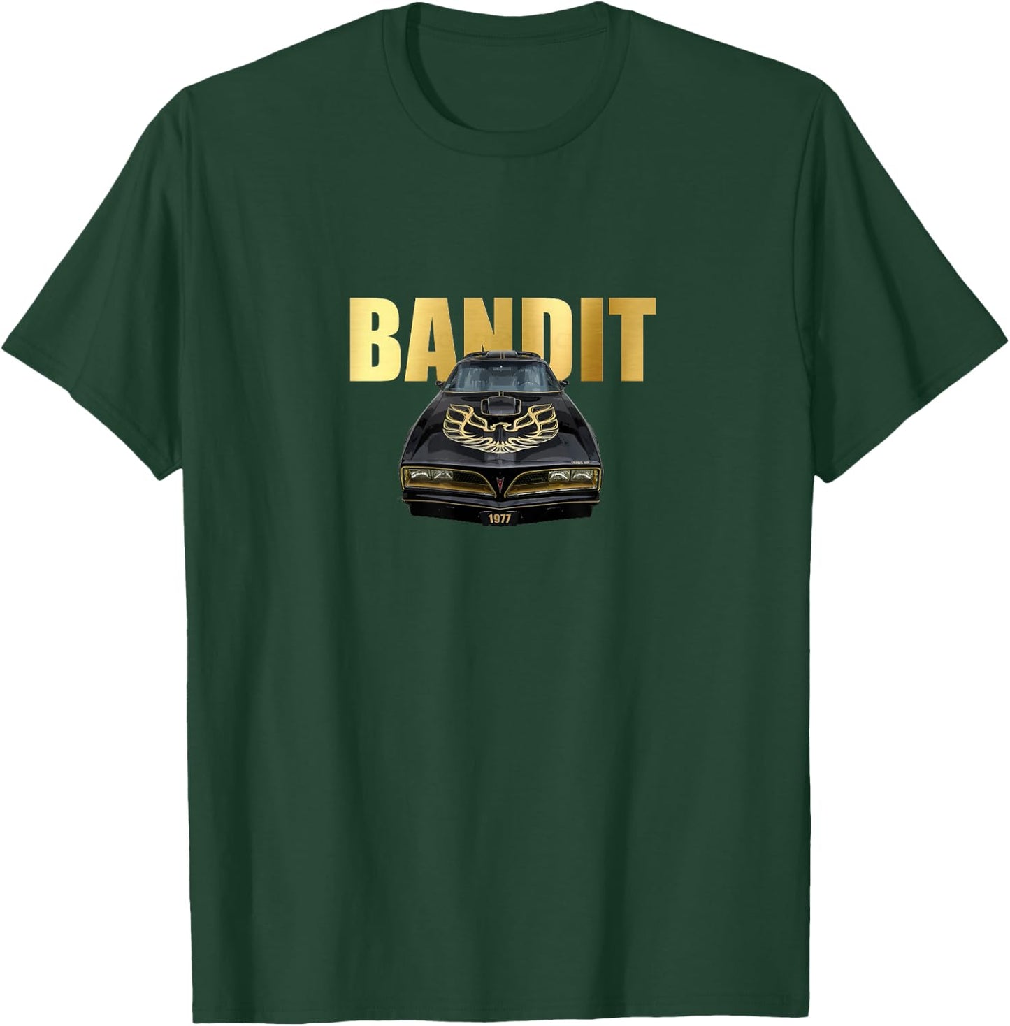 VINTAGE 1977 BANDIT TRANS AM, AMERICAN MUSCLE CARS, 1970s T-Shirt - T-Shirt | Forest