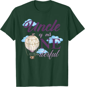 Uncle of Mr Onederful 1st Birthday First One-Derful Matching T-Shirt - T-Shirt | Forest