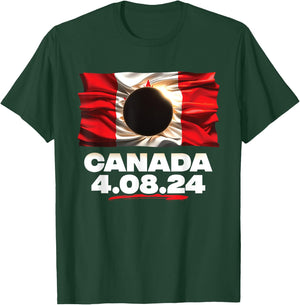 Totality 4.08.24 Total Solar Eclipse In Canada 2024 T-Shirt - T-Shirt | Forest