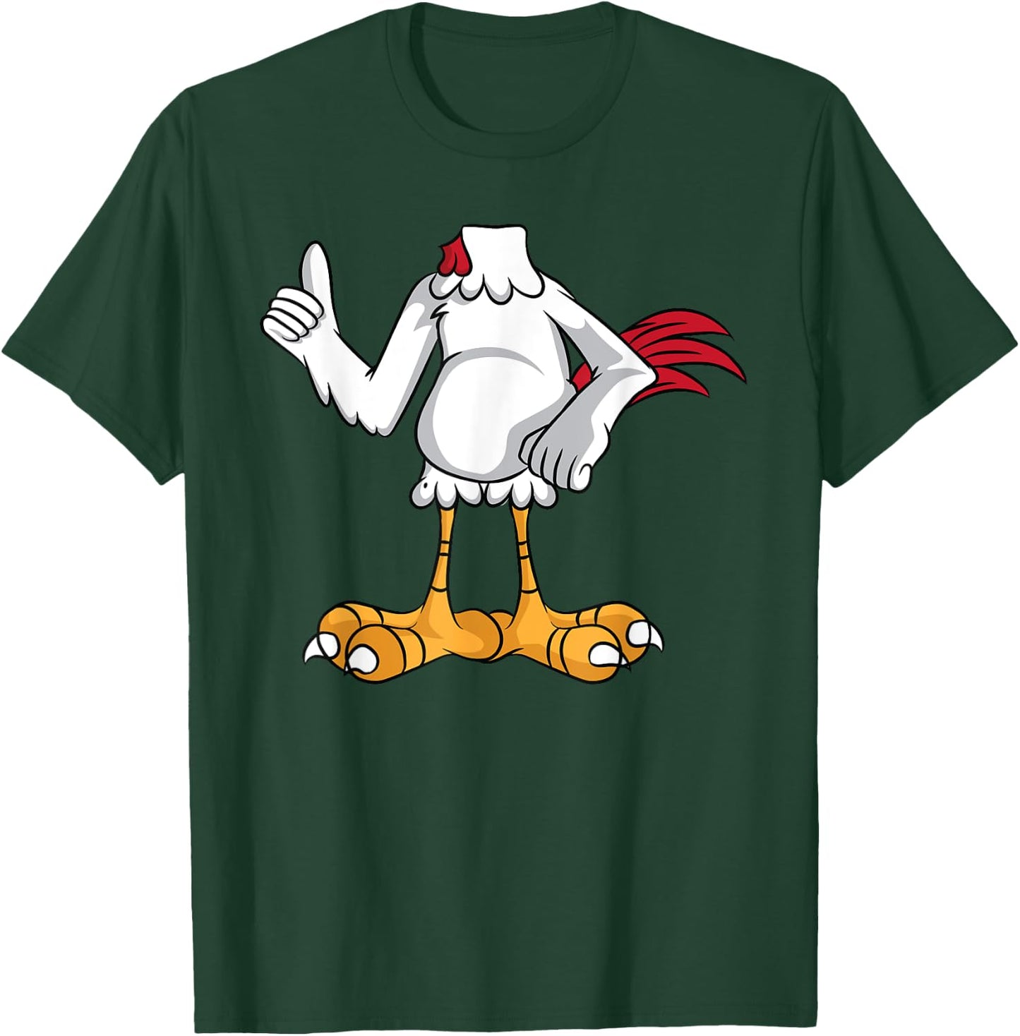 Chicken Costume Halloween Easy Cosplay Last Minute Outfit T-Shirt - T-Shirt | Forest